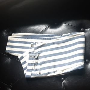 Sz 28 Stripped Blue & White Bluenotes Capri summer pants
